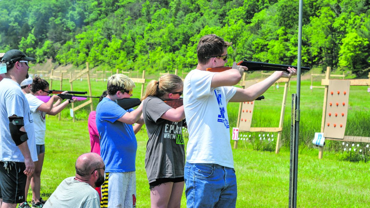 The distance may be short, but the targets are really small for these BB and pellet gun tenderfeet.