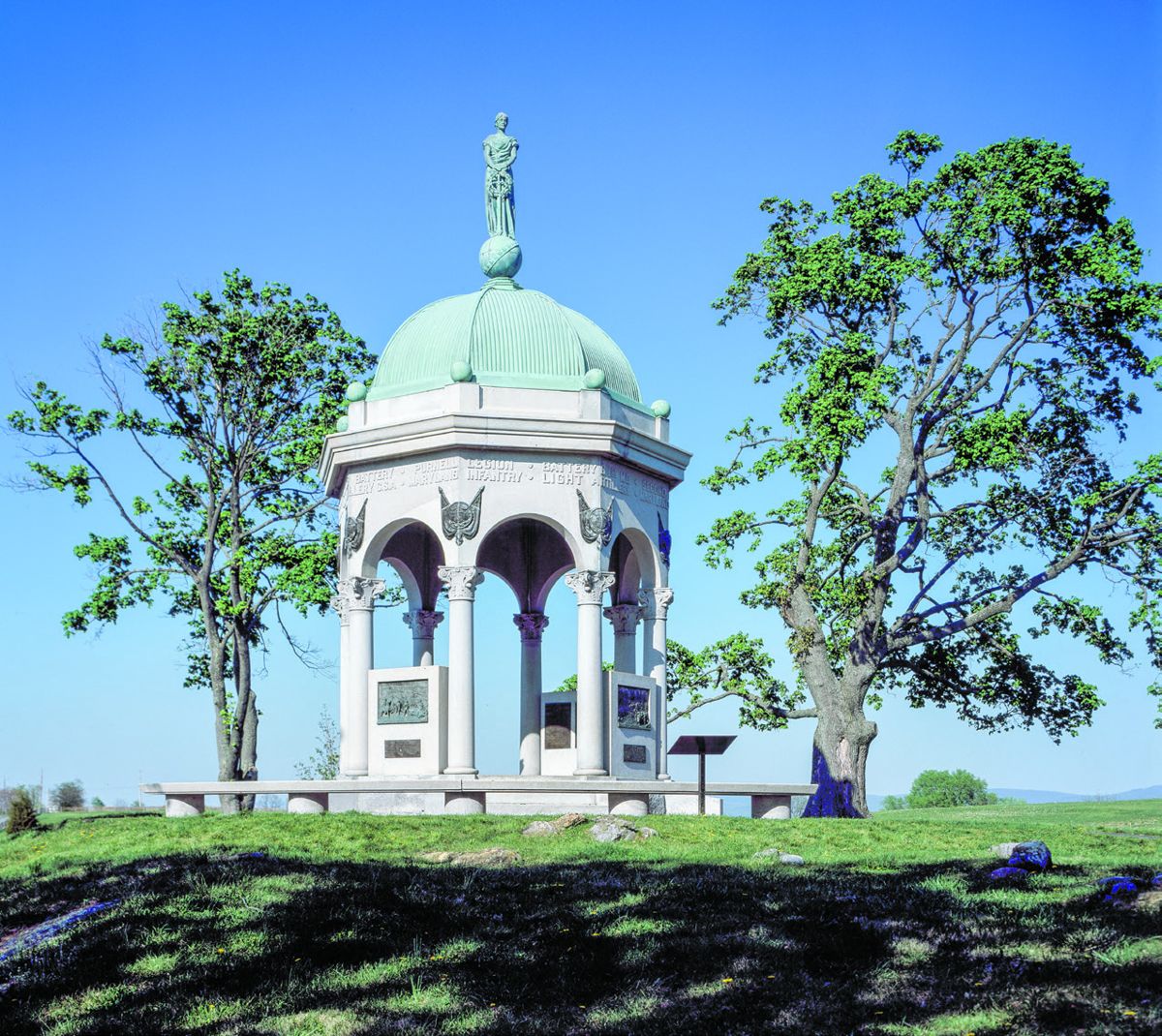 Maryland’s Monument on the Battlefield Honors the Maryland Men in both the Federal and Confederate Armies. (Photographs in the Carol M. Highsmith Archive, Library of Congress)