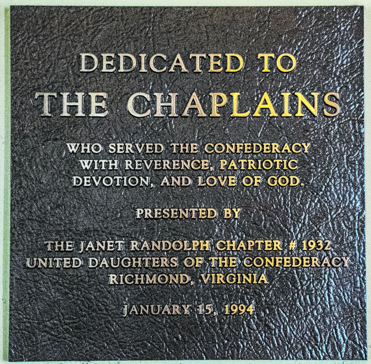 Chaplains served in large numbers during the Civil War.