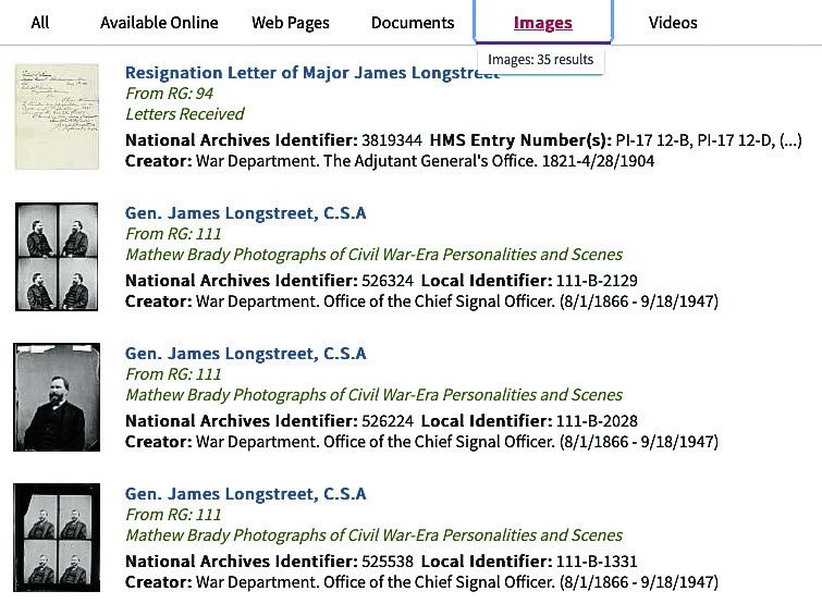 Searching the National Archives Online — photograph 3 from the original article