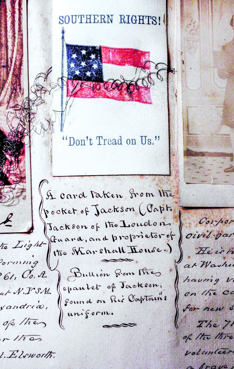Confederate flag card taken from Jackson’s pocket.