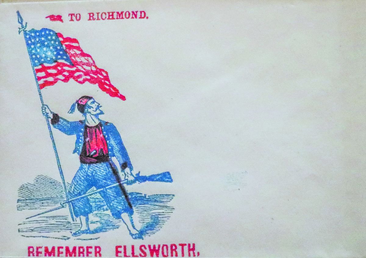 “On to Richmond … Remember Ellsworth” envelope.
