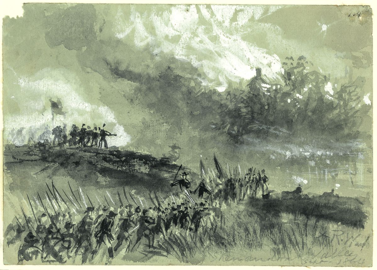 Hard War in the Shenandoah Valley. (Alfred R. Waud artist. Library of Congress)