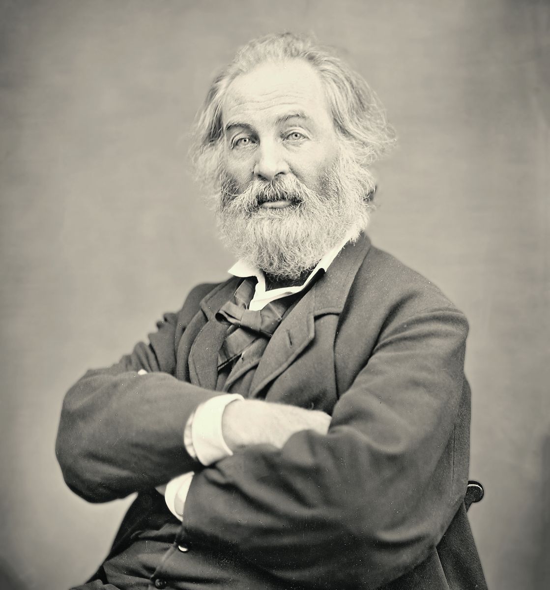 Portrait of Walt Whitman taken at Mathew Brady s studio in Washington, D.C. between 1865 and 1867.