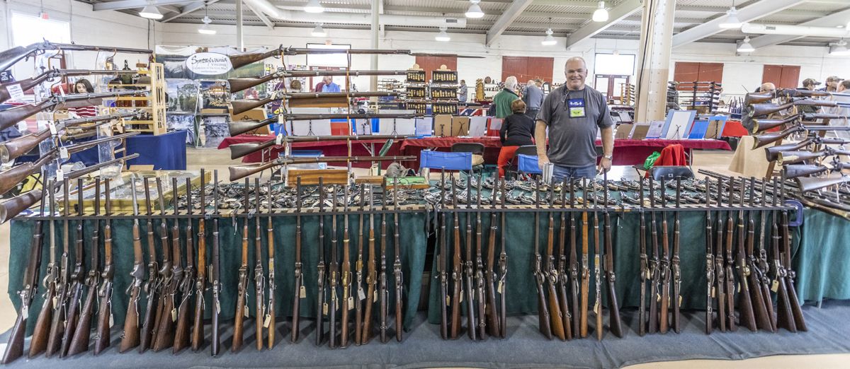 Al Duquette brought this impressive collection of firearms all the way from Texas!