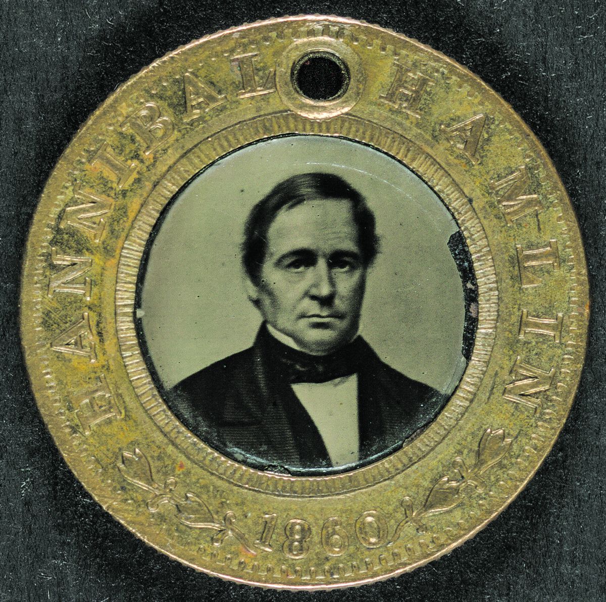 Campaign Buttons for the Lincoln-Hamlin Ticket. (Library of Congress)