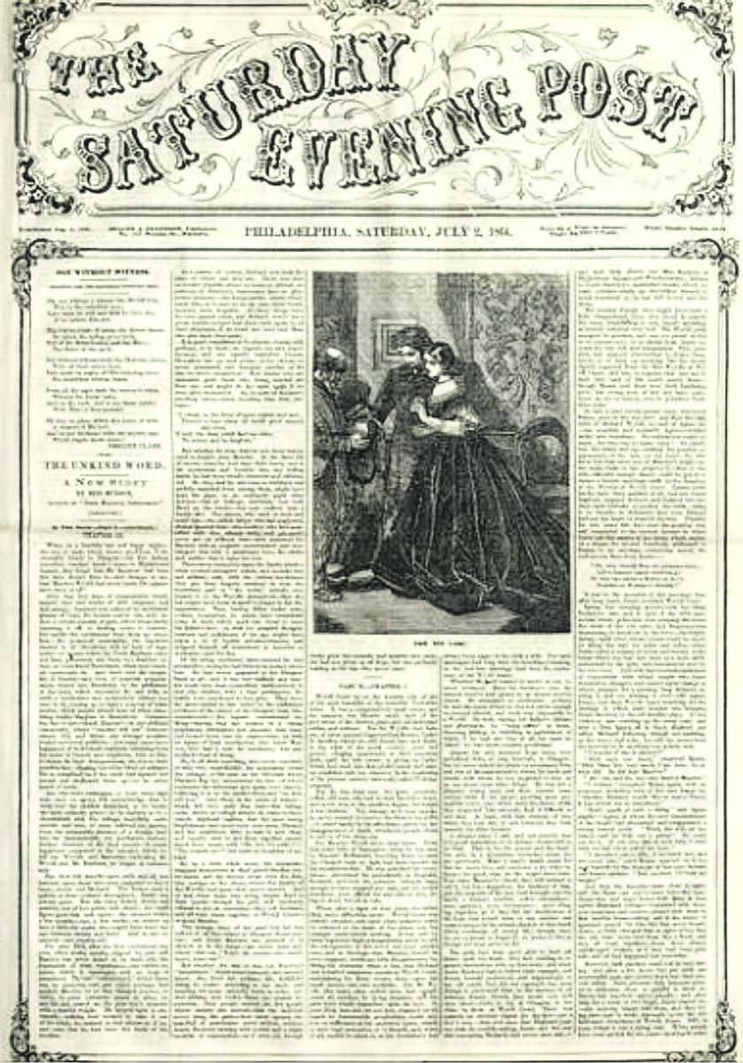 July 2, 1864 cover of The Saturday Evening Post.