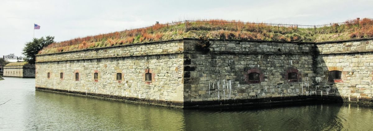Fort Monroe is completely surrounded by a water-filled moat. The president issued a proclamation that designated portions of Fort Monroe as a National Monument on November 1, 2011.