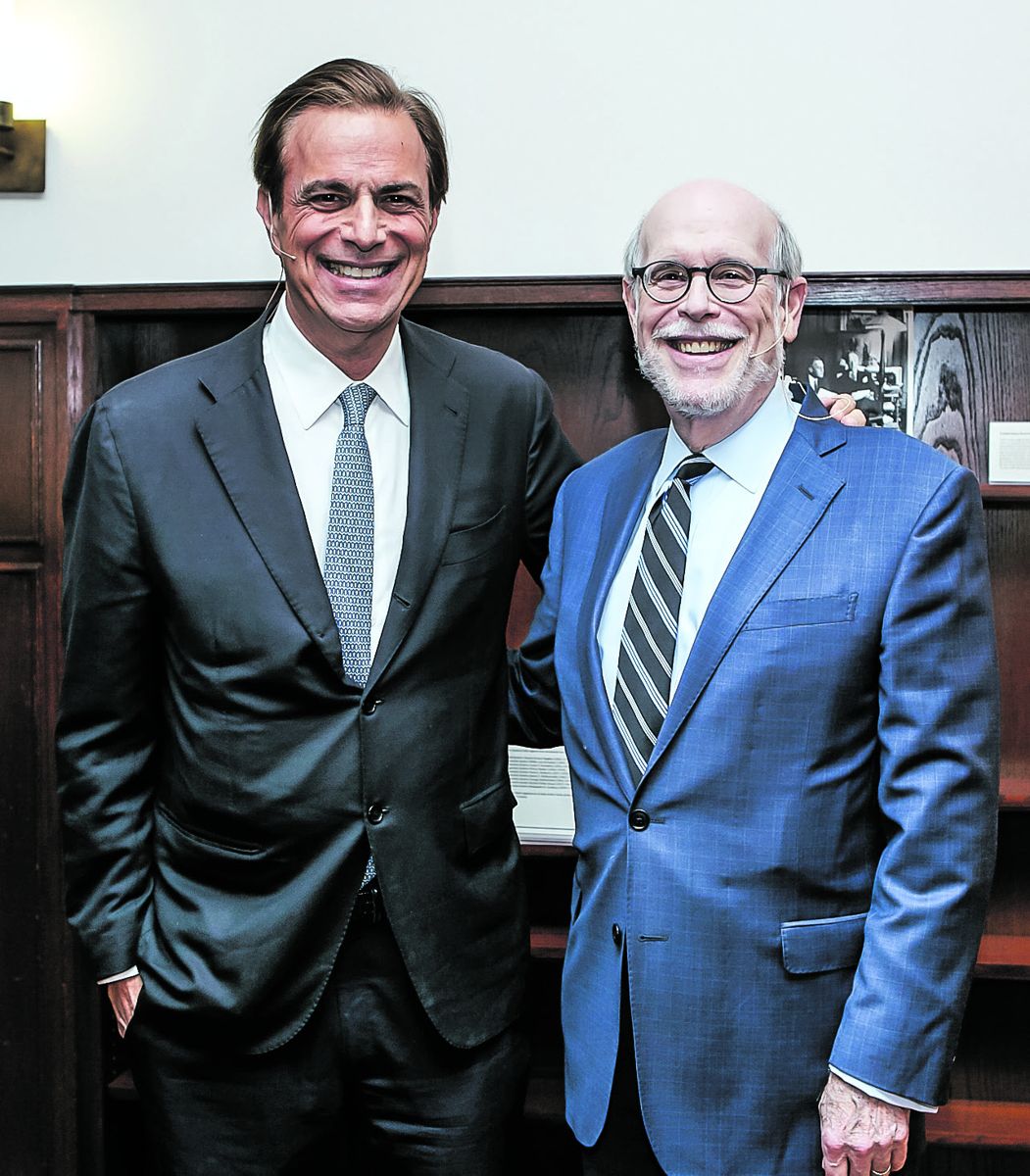 Michael Beschloss (l) and Harold Holzer (r).