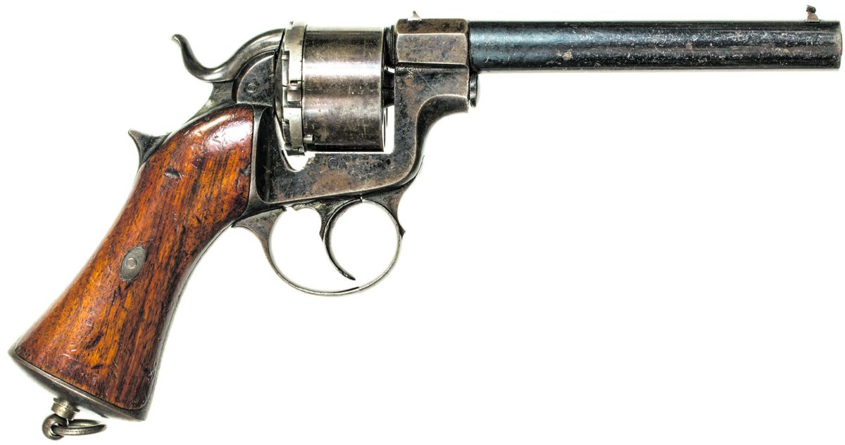 Obverse of Pidault-Cordier Model 1860 “Raphael” Revolver #188.