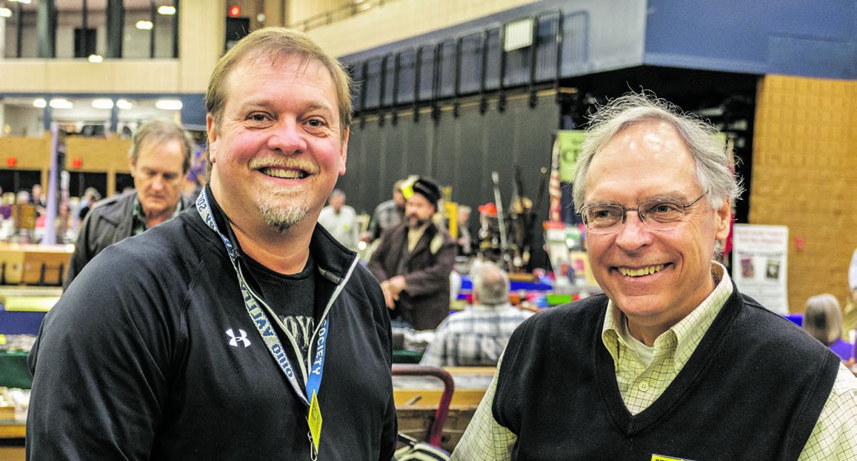 Antiques Roadshow appraiser Rafael Eledge, owner of ShilohRelics.com with Greg Ton of GregTonCurrency.com were two of the many dealers at the show.