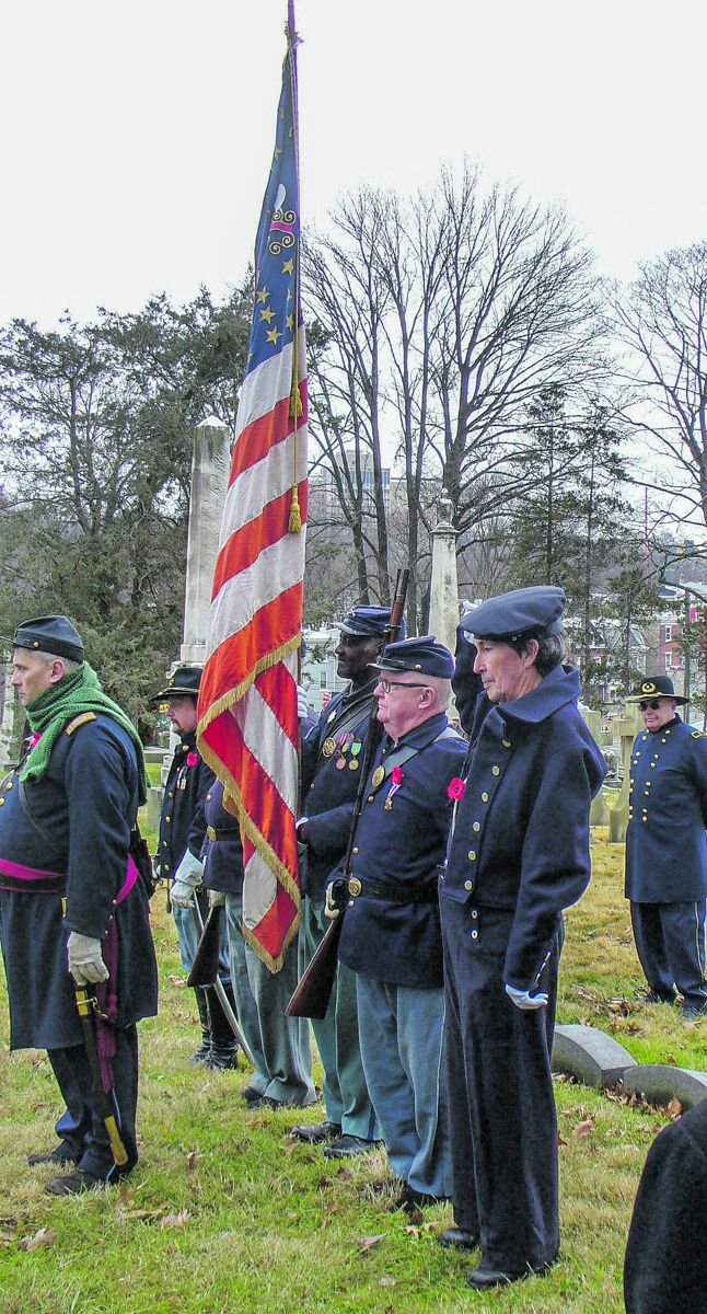 The Color Guard included a representative of the Navy, Dan Cashin, of the Lehigh & Bradbury Camp of the Sons of Union (All photos by Joe Bordonaro)