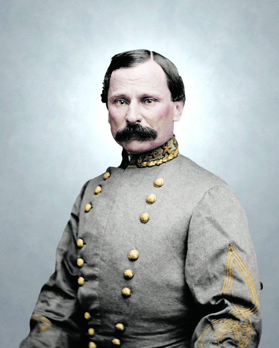 Maj. Gen. Cadmus M. Wilcox, Confederate Army division commander; Colorization © 2013 civilwarincolor.com courtesy civilwarincolor.com/cwn. (Library of Congress)