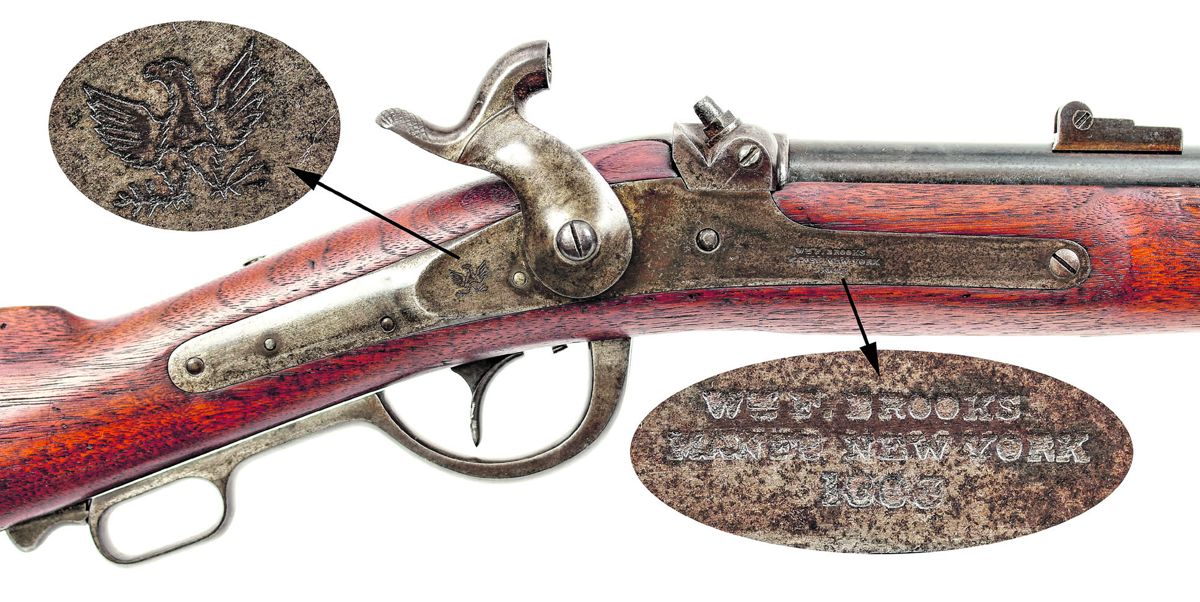 Overall reverse view of a Gibbs carbine.