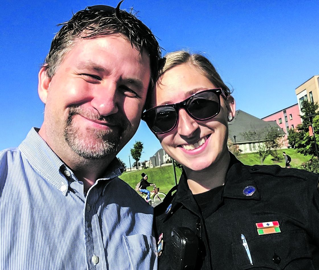 Chris Mackowski and his daughter, Steph.
