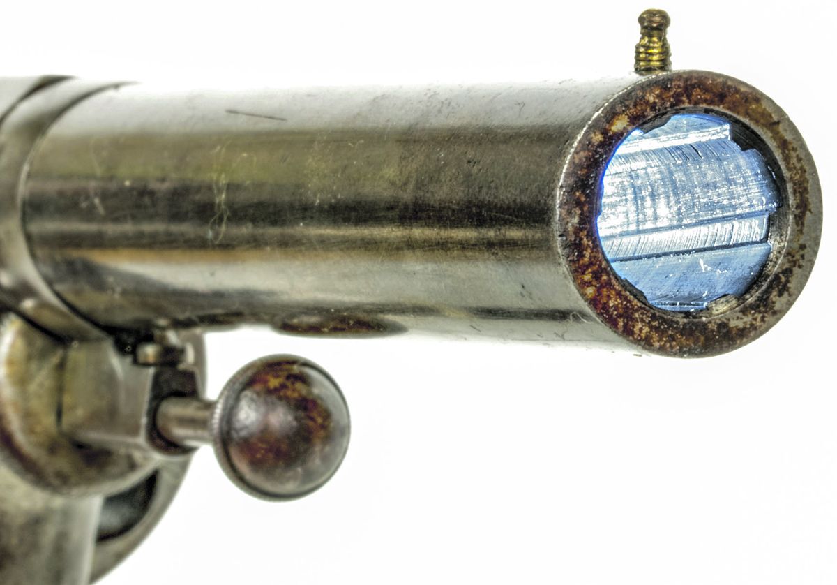 View of the standard 6-groove Perrin rifling.