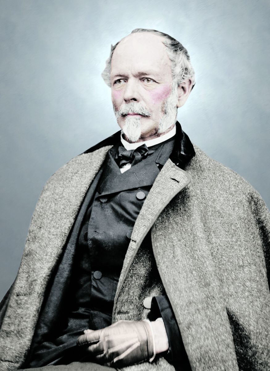 General Joseph E. Johnston, Confederate States of America, Colorization © 2013 civilwarincolor.com courtesy civilwarincolor. (Library of Congress)