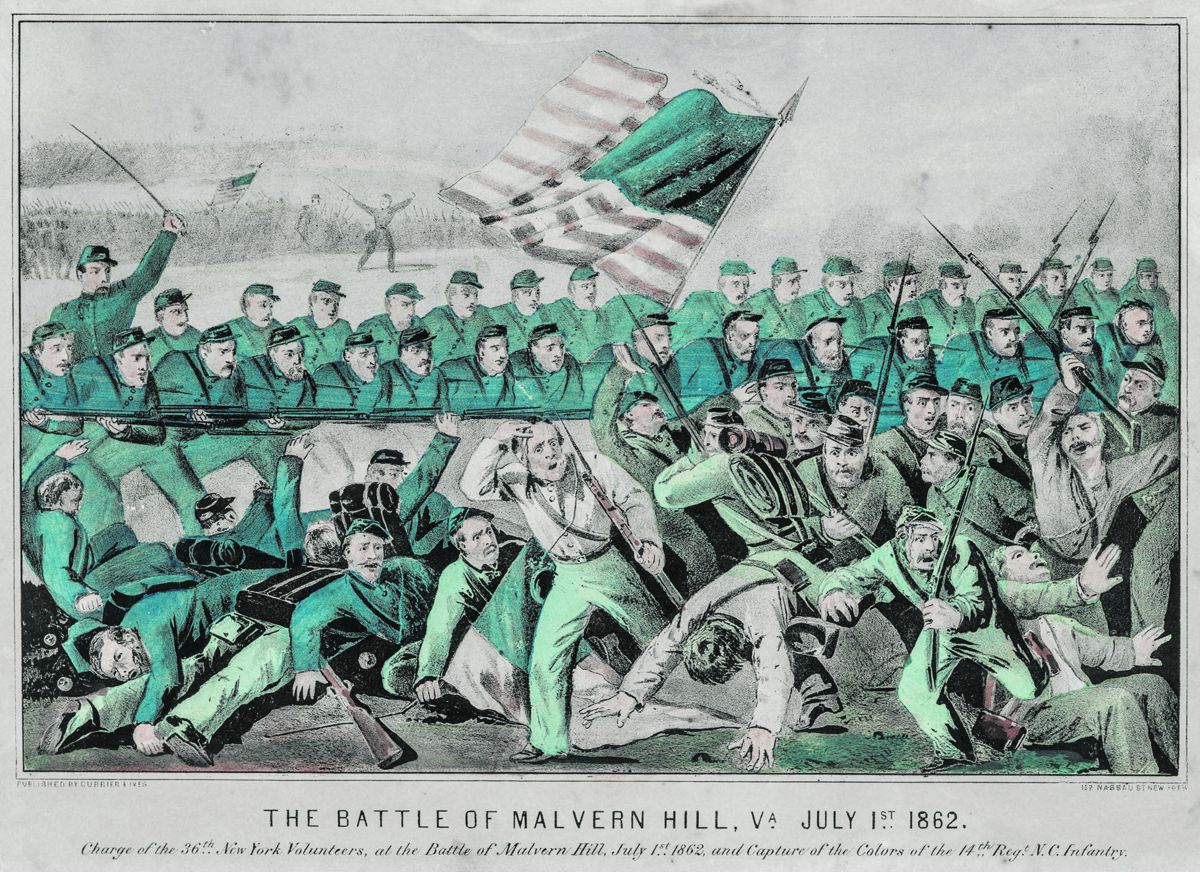 The Battle of Malvern Hill, Va. July 1st 1862, Currier and Ives.