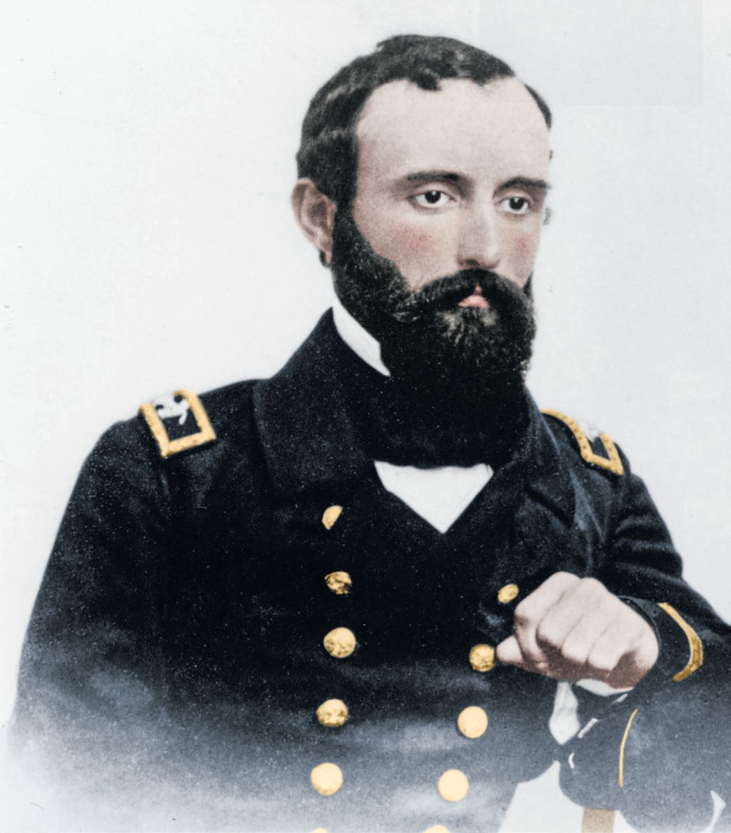 Portrait of William T. Glassell, ca. 1855. Colorization © 2019 civilwarincolor.com courtesy civilwarincolor.com/cwn (Orange Public Library and History Center)