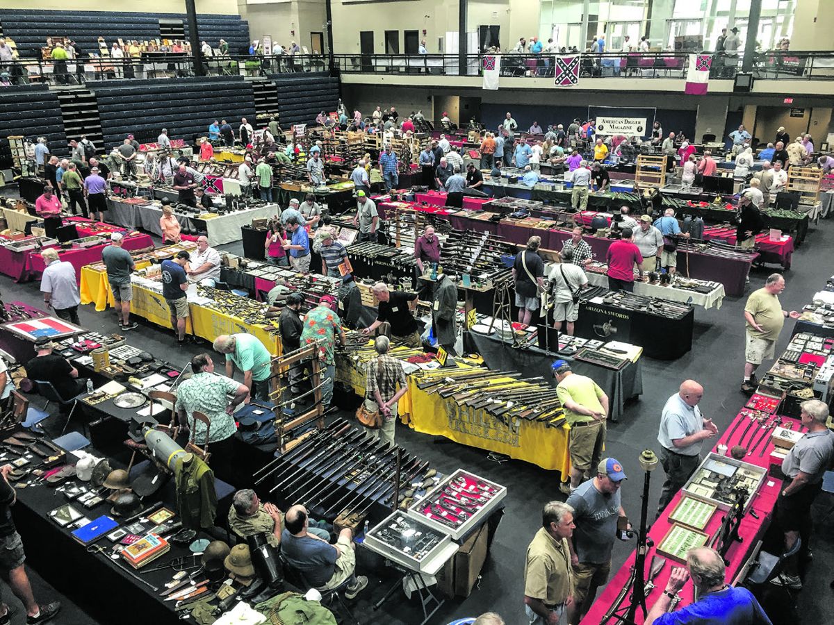 The show was packed full of artifacts, antique weapons, books, and other collectibles from the Civil War to World War II.