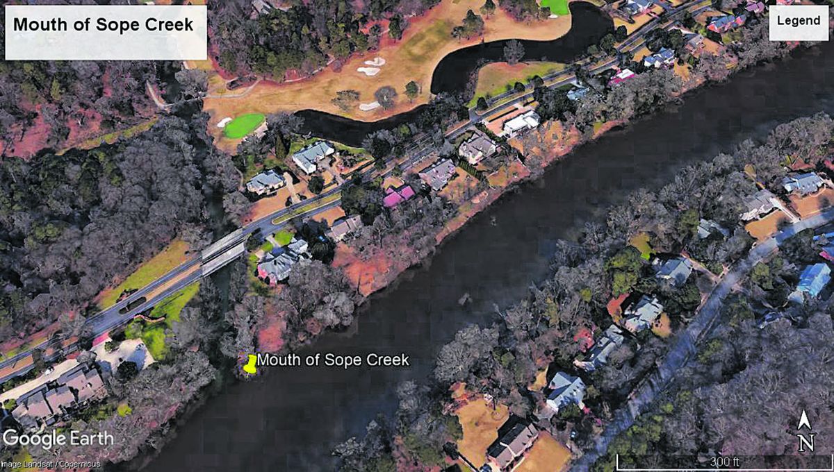 Mouth of Sope Creek.