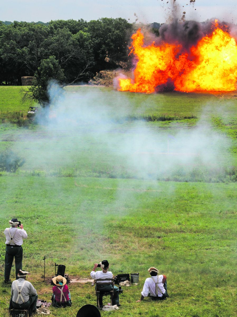 The final shot of the Mortar Competition each day results in a fiery conclusion that get everyone’s attention.