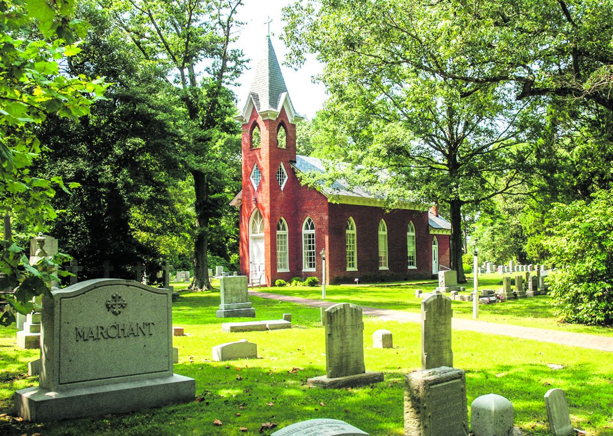 Kingston Parish Church, Mathews County, where Reverend Cooke served as rector from 1904 until 1917.