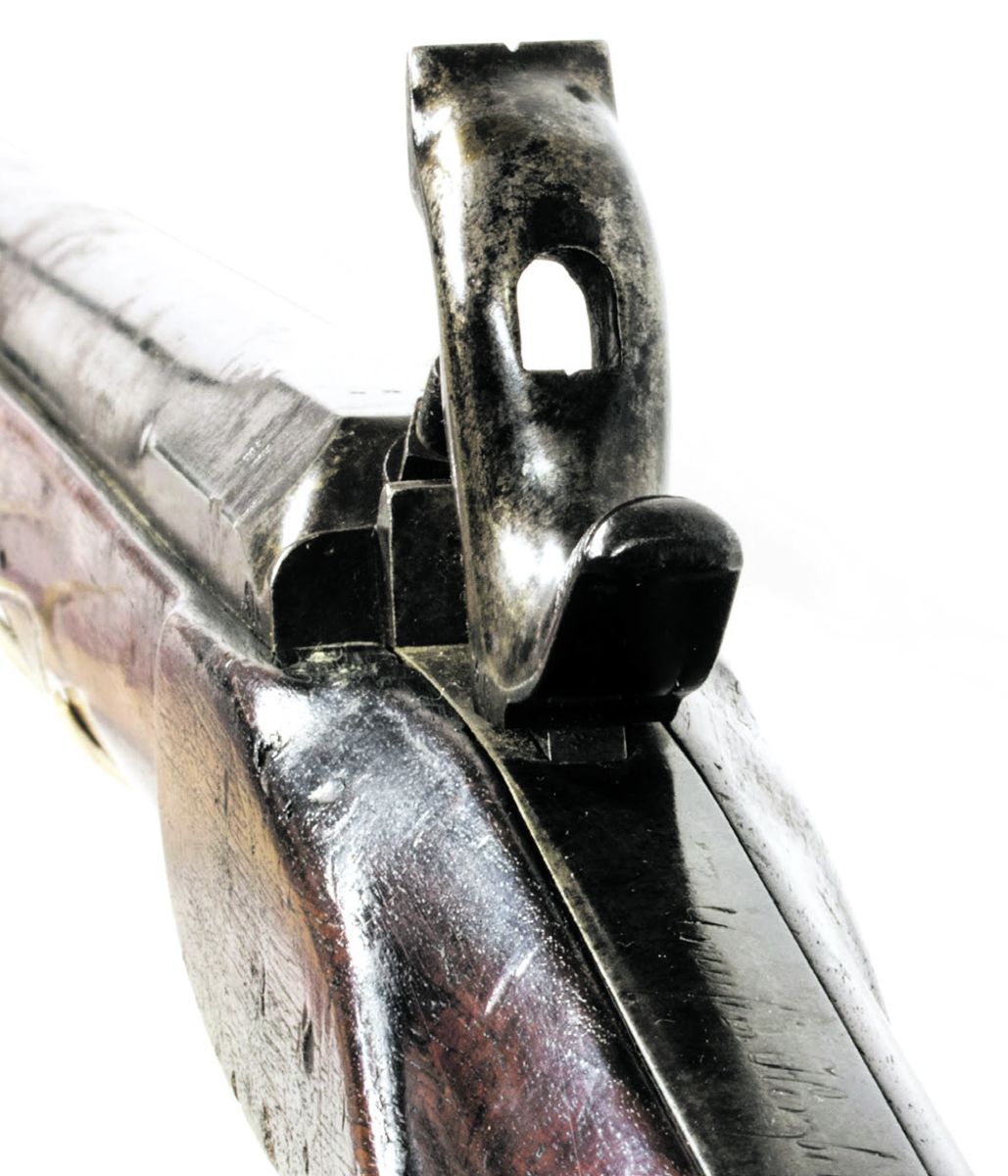 Central hole in the hammer of the “Cyclops” rifle musket, the source for the nickname.