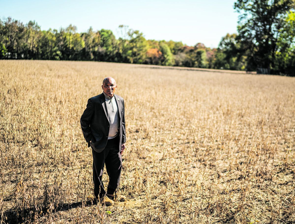 Lt. General Ronald Coleman (USMC, retired) walking on property preserved by the American Battlefield Trust at the New Market Heights Battlefield, outside Richmond, Va. Gen. Coleman visited the battlefield as part of his involvement in the American Battlefield Trust’s “Warrior Legacy” video series. (Jamie Betts/American Battlefield Trust)