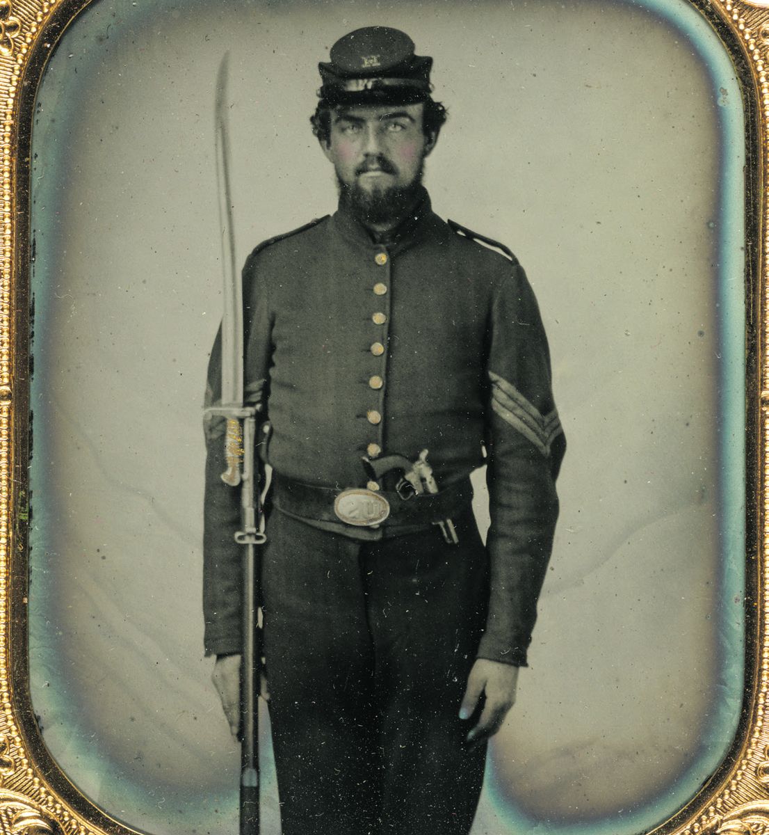 Closeup of the Union soldier.