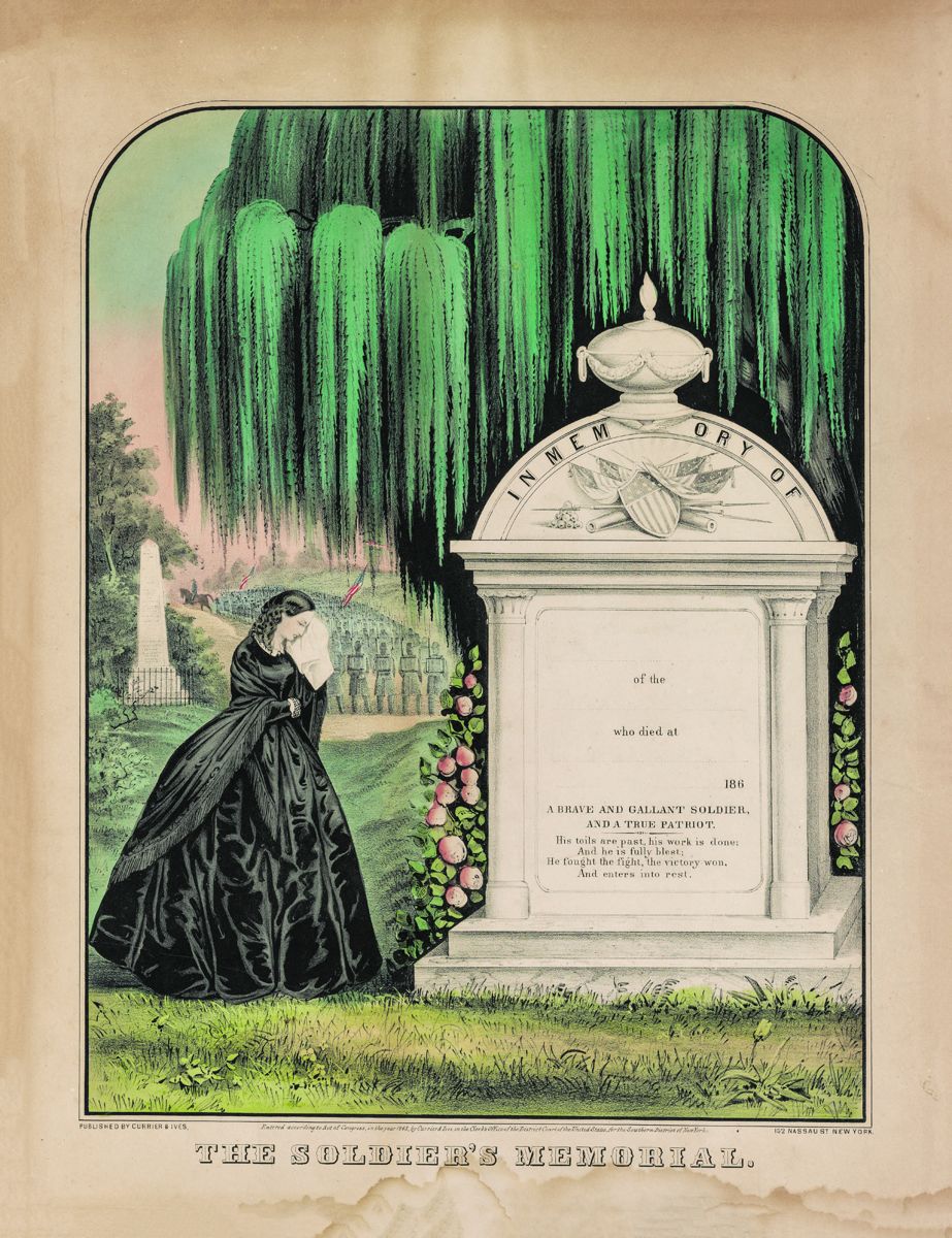 “The Soldier’s Memorial.” New York: Published by Currier & Ives, ca. 1863. Library of Congress.