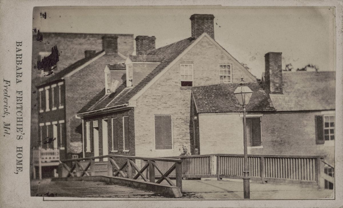 Barbara Fritchie’s home, Frederick, Md. Library of Congress.