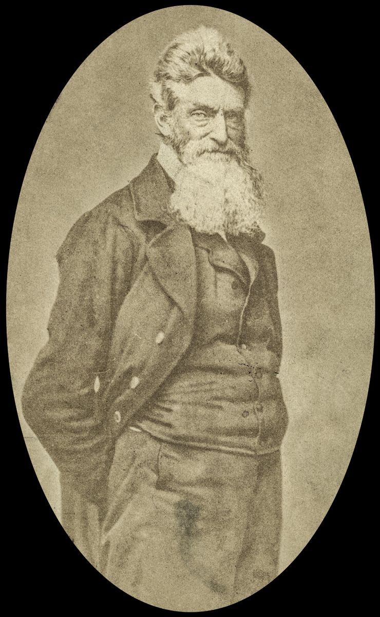 John Brown. Circa December 12, 1859 photographers James Wallace Black (1825–1896), Martin M. Lawrence (1808–1859). Black & Batchelder, copyright claimants. Library of Congress.