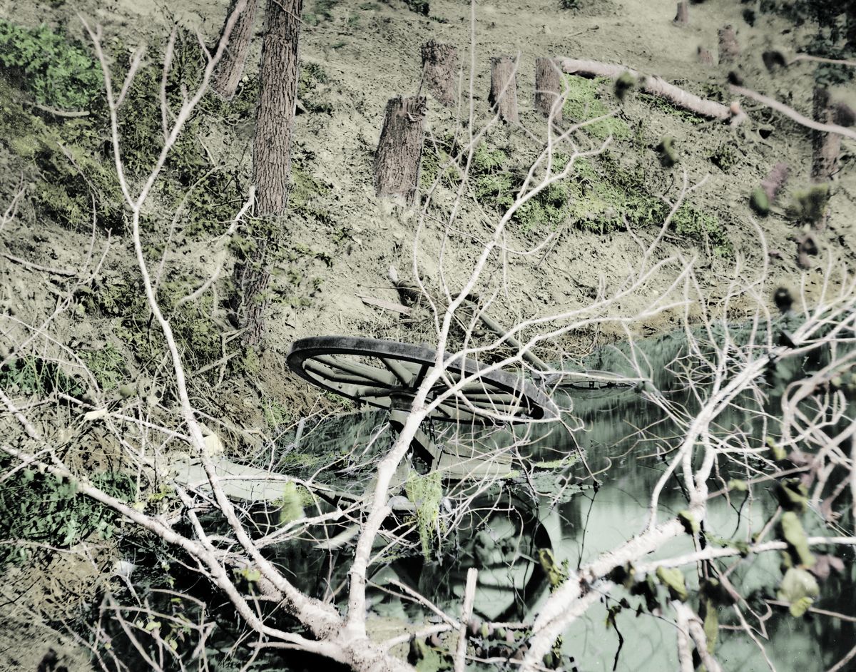 The poison spring. Battlefield of Chickasaw Bayou, Mississippi. Colorization © 2020 civilwarincolor. com, courtesy civilwarincolor.com/cwn.