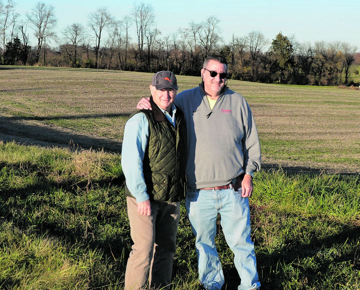 Bud and Eric on the crest of Fleetwood Hill, Brandy Station