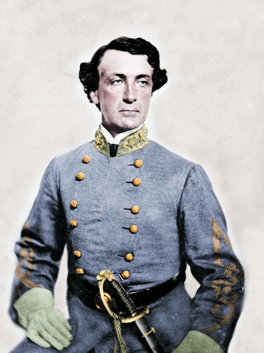 Gen. Martin L. Smith, CSA, Florida. Colorization © 2019 civilwarincolor.com courtesy civilwarincolor.com/cwn. (Library of Congress)