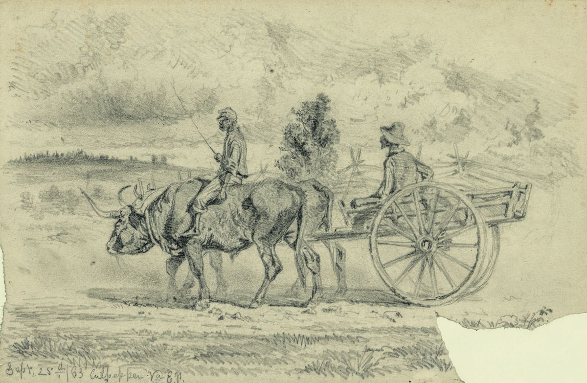 “Going To The Commissary For Rations.” Library of Congress.