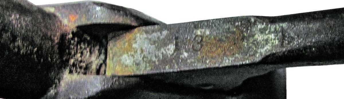 Secondary number “13” as shown on loading arm. It is also found on wedge (above), triggerguard extension, hammer, and trigger internally.