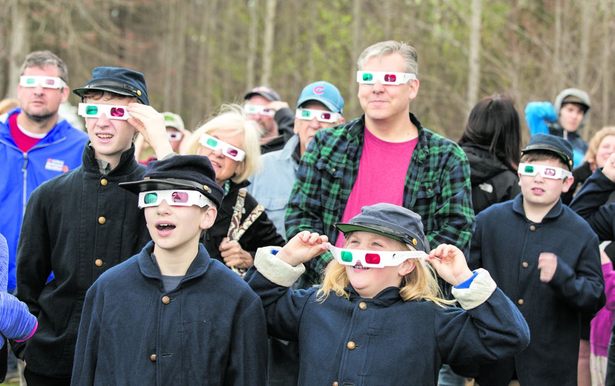 Young participants in our March Generations event “Charge and Countercharge at Cedar Mountain” marveled at seeing Civil War photos as they were designed to be viewed – in 3D.