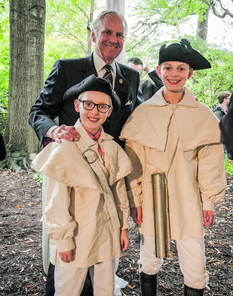 Governor Henry McMaster celebrated with young history lovers during the October even that officially launched the Liberty Trail, an ambitions preservation and heritage tourism project for Palmetto State Revolutionary War sites pursued in partnership with the South Carolina Battleground Preservation Trust.