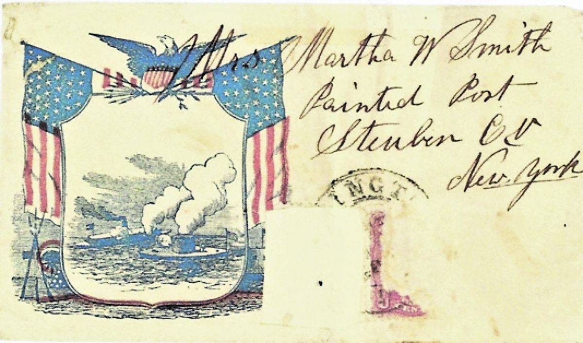 To: Martha W. Smith / Painted Post / Steuben Co., New York Camp near Bristoe Station May 29, 1863 My Dear Wife, I have just received your letter.
