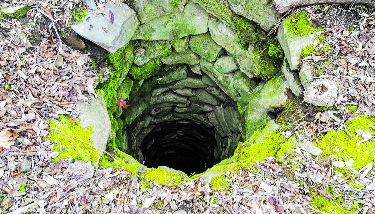 Hand dug rock lined well of the Myer’s House.