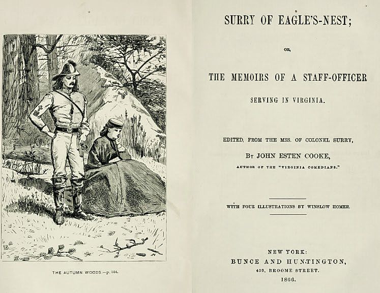 Seven books by John Esten Cooke made this 1896 list.