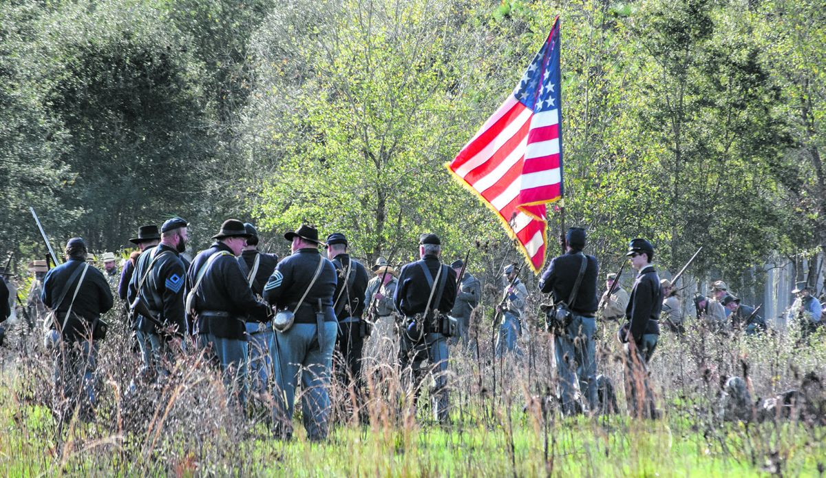 Federal lines during the battle. (Paul Duran)