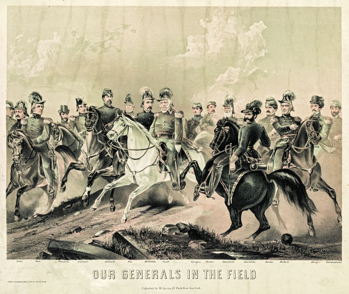 “Our Generals in the Field” by Crow, Thomas, and Eno, ca. late 1862 or early 1863. (Library of Congress)