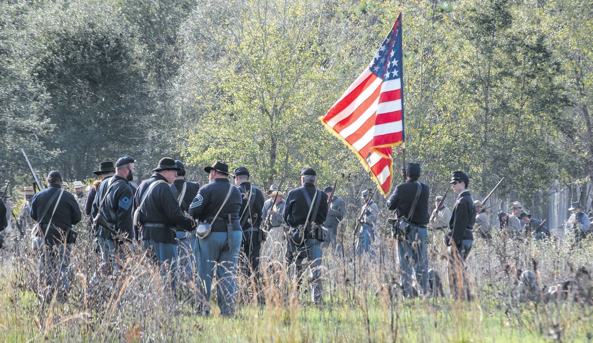 Federal lines during the battle. (Paul Duran)