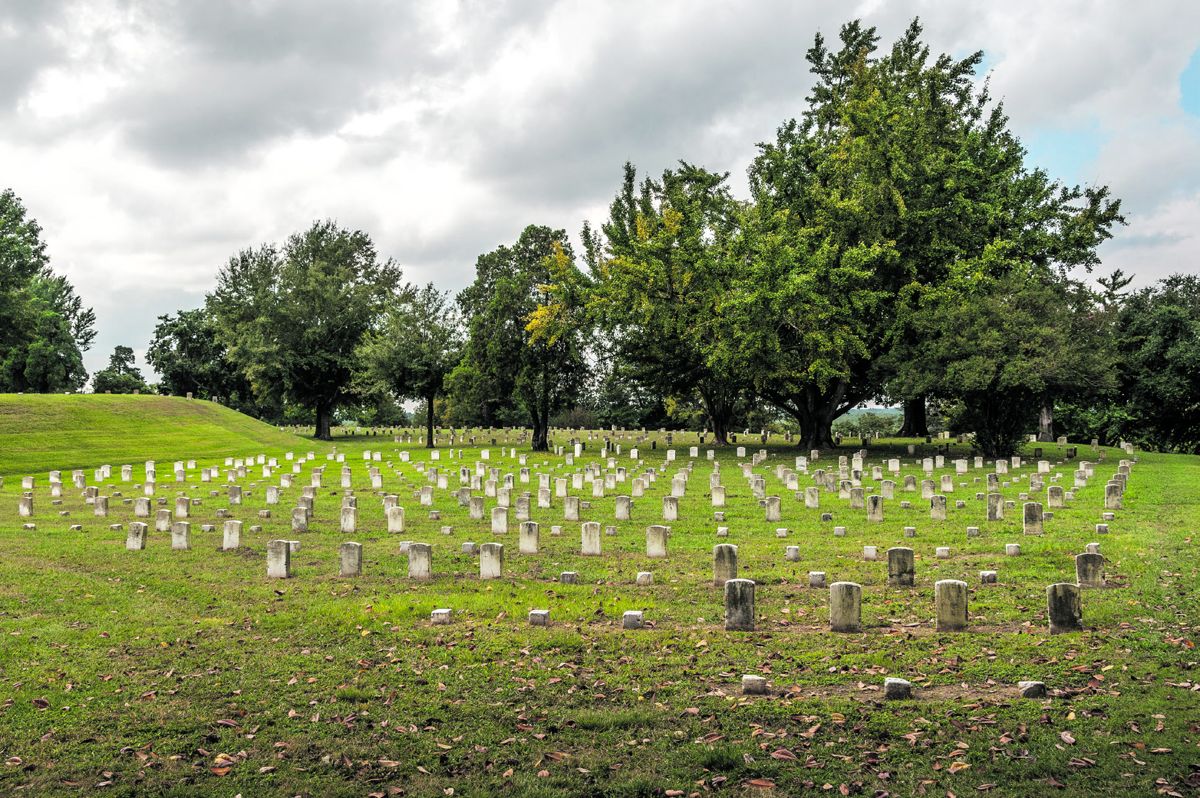 Vicksburg National Cemetery, 17,000 Union soldiers are buried here, Vicksburg, Miss. Jack Melton.
