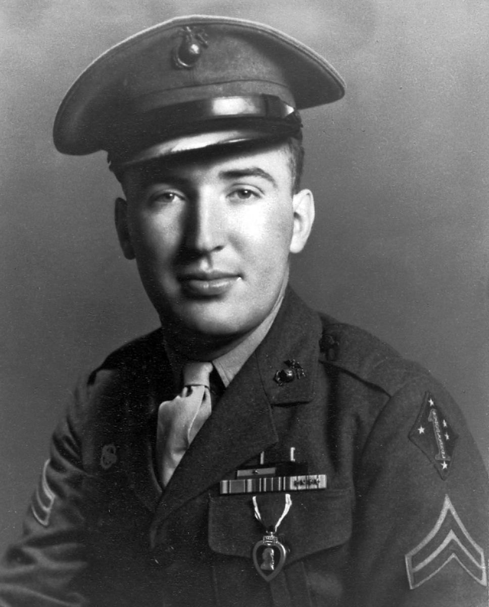 Ed Bearss’ favorite photo of himself. He was enlisted and sworn into the Marines in Butte, Mont., on April 28, 1942, and discharged at USMC Base in San Diego, Calif., on March 15, 1946.