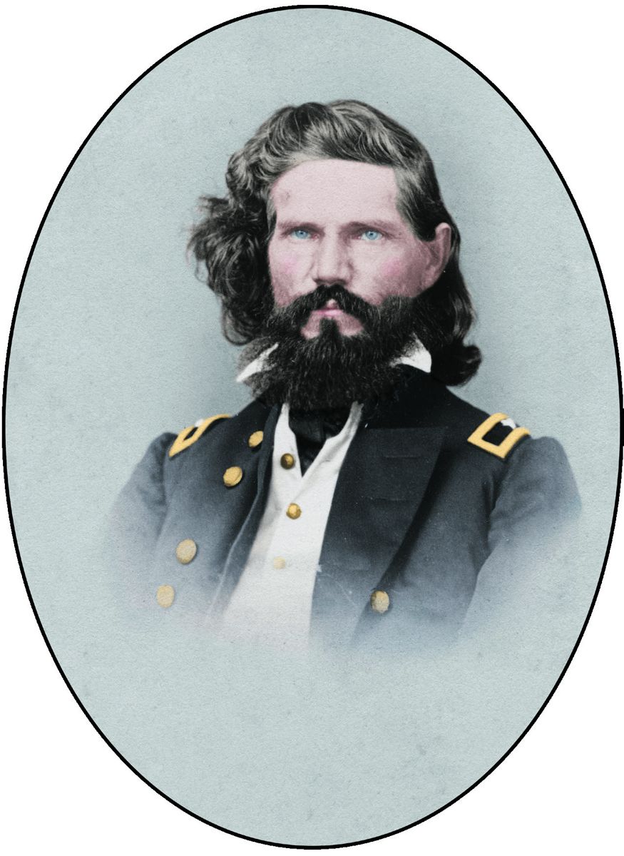 U.S. Gen. Elias Smith Dennis. Colorization © 2020 civilwarincolor.com courtesy civilwarincolor.com/cwn. National Portrait Gallery, Smithsonian Institution.