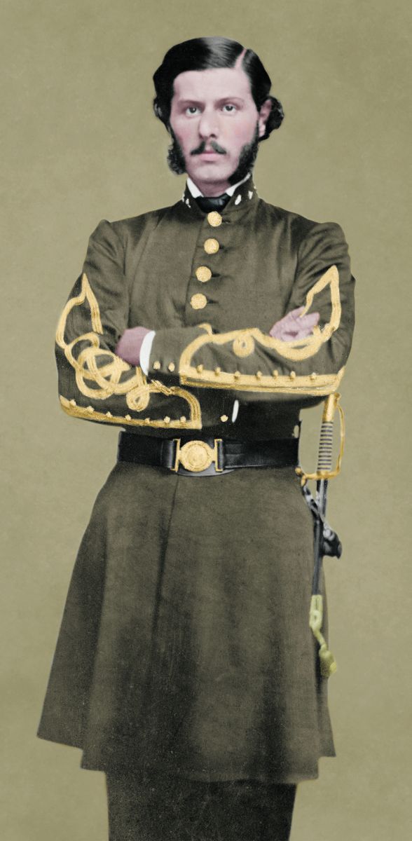 C.S. Gen. Francis C. Armstrong. Colorization © 2020 civilwarincolor.com courtesy civilwarincolor.com/cwn. Wilson’s Creek National Battlefield.